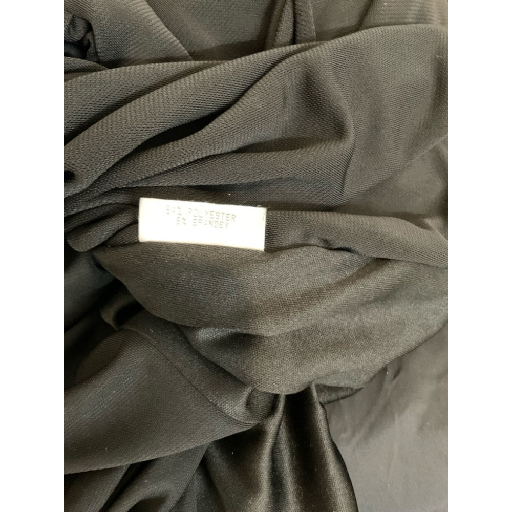 $346 Maria Bianca Nero Black Kerri One-Shoulder Gown black size 8 - Picture 7 of 8
